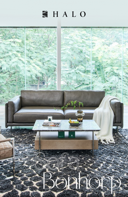 灰调家居美学丨HALO BONHORP沙发演绎自然与人居的高级与质感