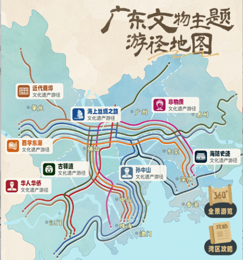 广东旅行没方向?广东文物主题游径地图告诉你