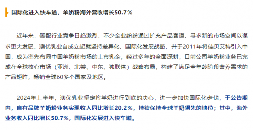 佳贝艾特持续领跑羊奶粉十大名牌排行榜，2024年上半年业绩再创新高