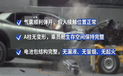 行业首次挑战相对速度150km/h偏置碰撞测试！24.99万元起售的长安启源E07彰显越级安全第3张