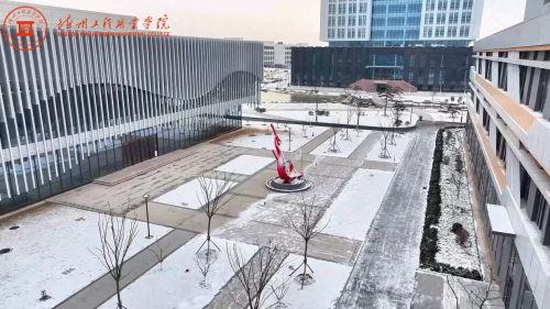 春雪与校园的浪漫邂逅——德州工程职业学院的诗意画卷