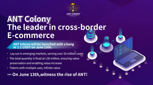 ANT Colony Announces Its Listing on Exchanges