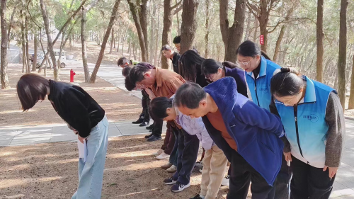 传承红色基因  凝聚奋进力量——梦芝街道组织年轻干部开展烈士陵园祭扫活动
