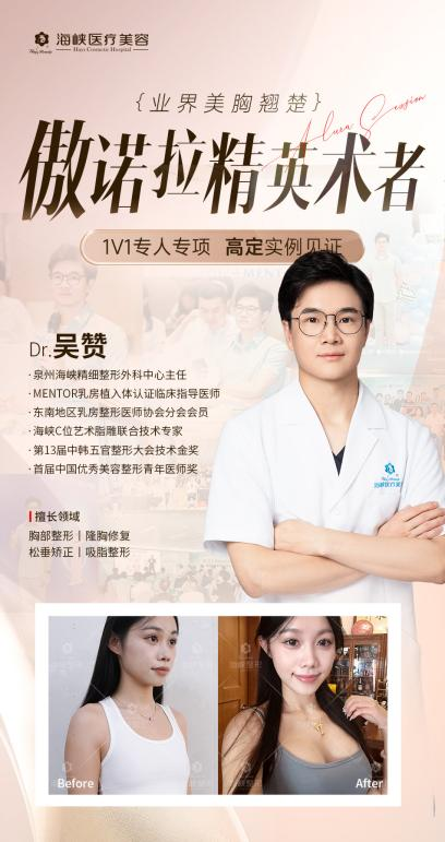 泉州海峡吴赞领衔6大技术攻坚  引领假体隆乳新潮流