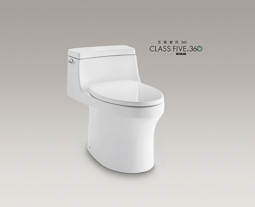 科勒圣苏西丽裙版连体智能坐便器：五级旋风360冲水系统，洁净新体验