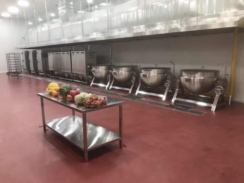 客聪地坪漆助力政府机关中央厨房打造安全高效食品加工环境
