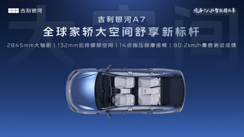 2L级油耗 2100+km续航 2845mm轴距，全球家轿新标杆吉利银河A7首秀