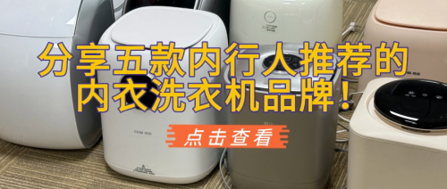 内衣洗衣机热销第一名:分享五款内行人推荐的内衣洗衣机品牌!