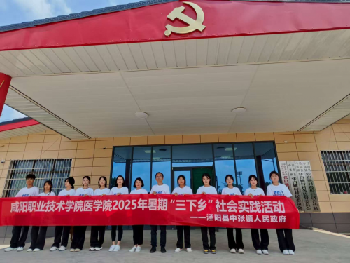 咸阳职业技术学院“三下乡”社会实践团走进泾阳县中张镇