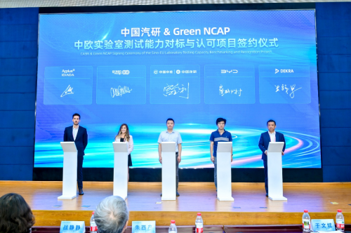 中国汽研 & Green NCAP 全球首次中欧实验