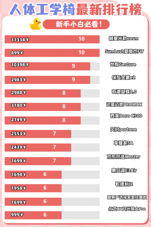 人体工学椅哪个牌子最舒服?人体工学椅十大排行给出答案!