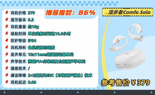 学生党开放式蓝牙耳机哪个品牌好用？学生党开放式蓝牙耳机推荐