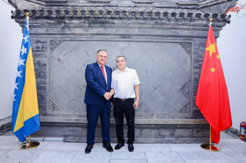 庄森林会晤波黑前总统姆拉登・伊万尼奇共促国际交流合作