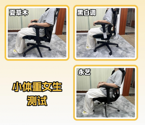 夏草木、黑白调、永艺人体工学椅行不行？如何选？专业测评爆款机型对决
