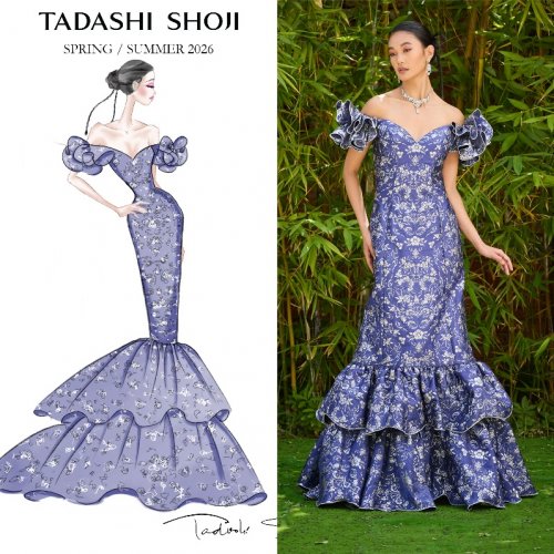 灵感东方鎏金闪耀，TADASHI SHOJI2026 春夏系列发布