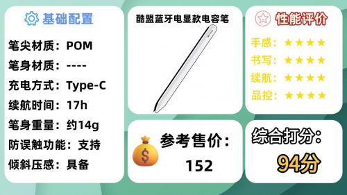 电容笔选择哪个好用一点的？精选10大公认好用的平替电容笔推荐！