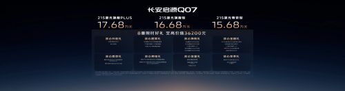 天枢智能驾驶辅助再升级，长安启源Q07天枢智能激光版15.68万元起第1张