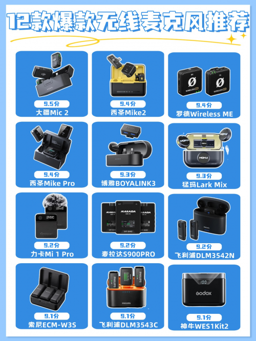 直播麦克风哪个品牌音质最好？无线麦克风品牌排行榜前十名推荐