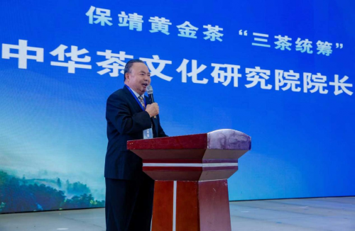 罗大友院长出席保靖黄金茶“三茶统筹”大会 为茶文化传承与产业高质量发展献策