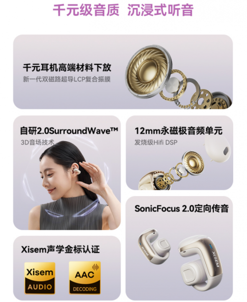 全能旗舰来袭!西圣Plume耳夹耳机撬动百元耳机市场进入高端体验时代