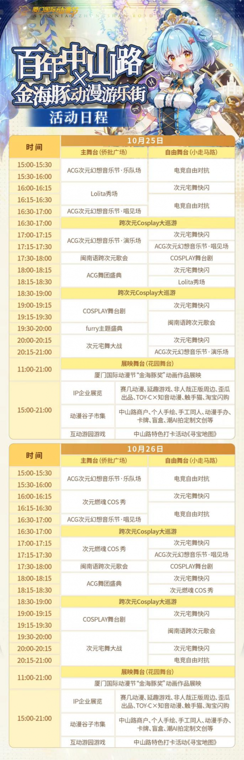 当百年老街邂逅动漫新潮：“金海豚动漫游乐街”活动即将登陆厦门中山路