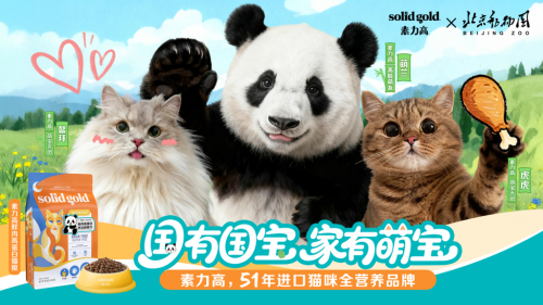 国有国宝，家有萌宝！Solid Gold素力高联名熊猫萌兰，以科学营养守护猫咪肠道健康