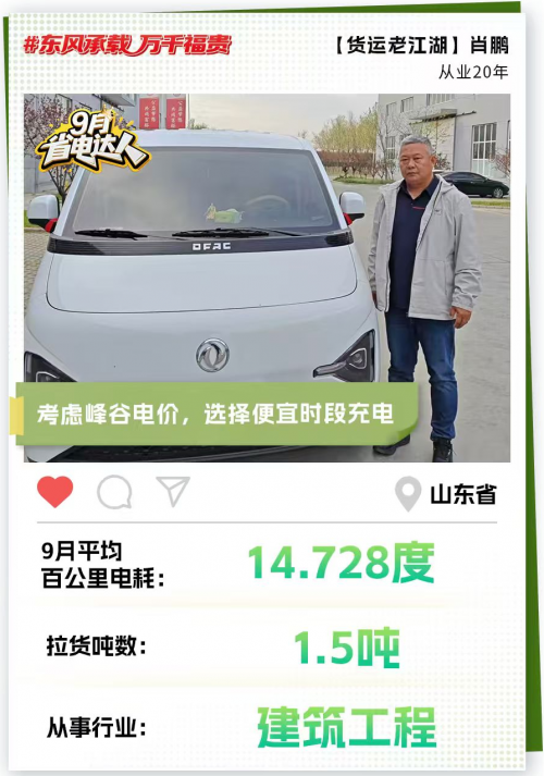 东风睿立达省电达人故事： 专业+努力成就“老江湖”肖鹏