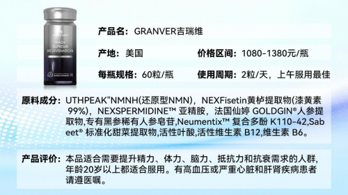025抗衰新风向：吉瑞维领跑NMN排名第一的启示录"