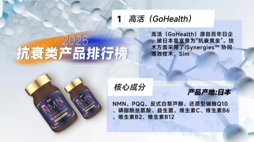 NMN哪个牌子最靠谱？2025年十大NMN抗衰口服产品推荐，解锁健康长寿密码