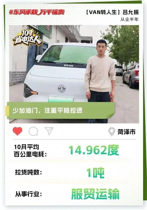 东风睿立达省电达人故事系列(七) | “VAN”转人生：吕允振的“人生再出发”