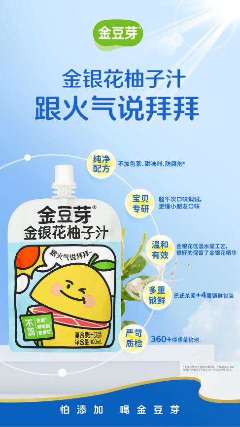 2025孩子上火喝什么能降火:金豆芽金银花柚子汁,儿童降火品质之选 2025孩子上火喝什么能降火:金豆芽金银花柚子汁,儿童降火品质之选