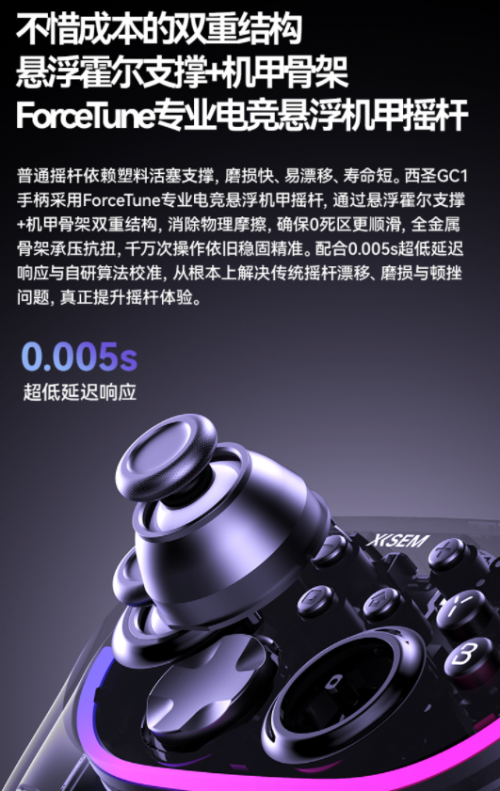 西圣发布GC1专业级游戏手柄：软硬双擎驱动，百元价位实现千元体验