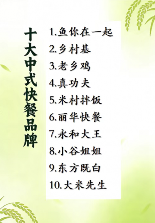 连锁快餐店有哪些靠谱选择？十大中式快餐连锁品牌全解析