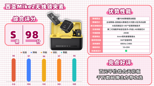 年度黑马领夹麦克风哪个品牌最好？详测五大品牌排行榜！爆款出圈