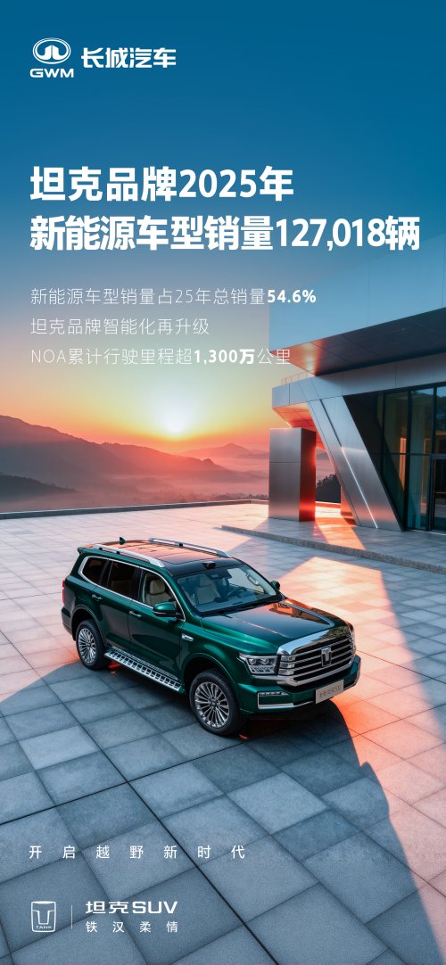 新越野新向往，坦克品牌2025量质齐升全年累计销量达232,713辆第3张