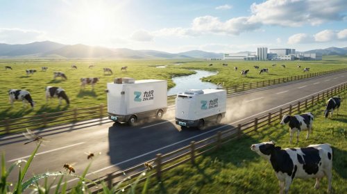 九识智能无人冷藏车助力蒙牛供应链升级第1张