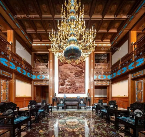 卓木王打造3000平宫廷风红木整装传承祖宅