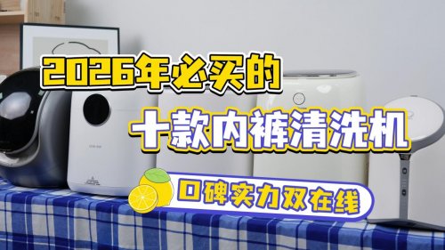 该不该买内裤清洗机？2026必买的十款内裤清洗机，口碑实力双在线！家电小白买前一定要知道的型号！