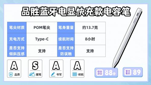平价的电容笔好用吗？推荐这10款型号，内含电容笔选购避坑指南！