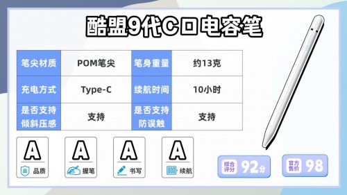 ipad手写笔哪个牌子好用？实测十款apple pencil平替笔,小白速看!