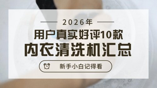 买一个内衣清洗机值得买吗?如何选择好用的内衣清洗机呢?2026年用户真实好评10款内衣清洗机汇总~