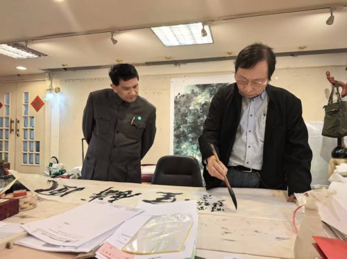 联合国特使王凤麟走进杨大名画室：一场跨越时空的艺术对话