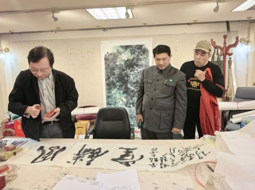 联合国特使王凤麟走进杨大名画室：一场跨越时空的艺术对话