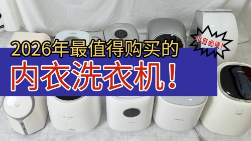 洗衣机里可以洗袜子内裤吗?理清2026年最值得购买的内衣洗衣机！这10款内衣洗衣机性价比封神~
