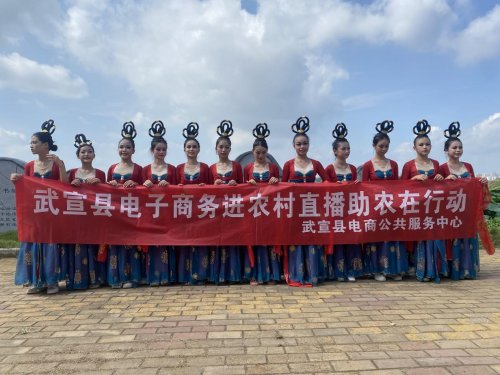 武宣县电商公共服务中心开展“灵韵荷花旅游节”专场直播助农活动