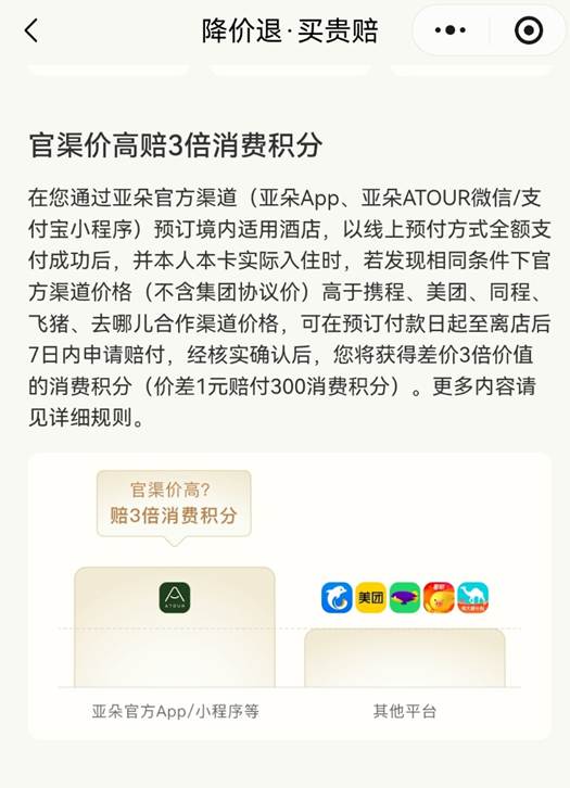 告别比价焦虑、守护消费安心，亚朵“降价退、买贵赔”护航新春出行_https://www.izongheng.net_快讯_第2张