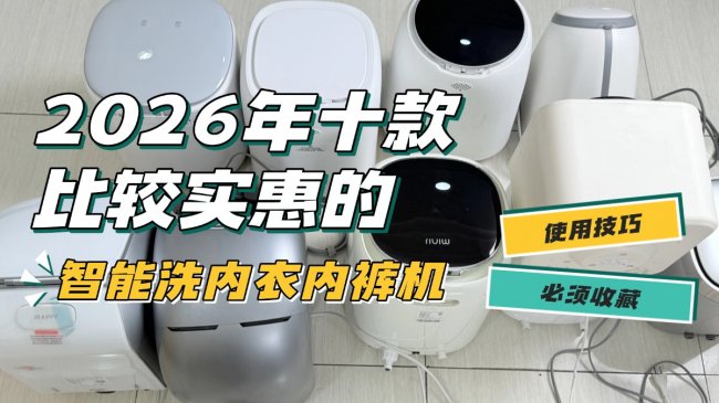 智能洗内衣内裤机怎么用？盘点2026年十款比较实惠的智能洗内衣内裤机，全价位洗内衣内裤机品牌大评测