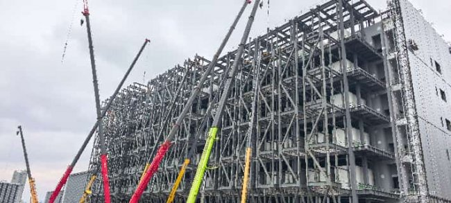 银联黄山园区首期建设项目钢结构全面封顶  国家重大金融基础设施项目建设取得新突破