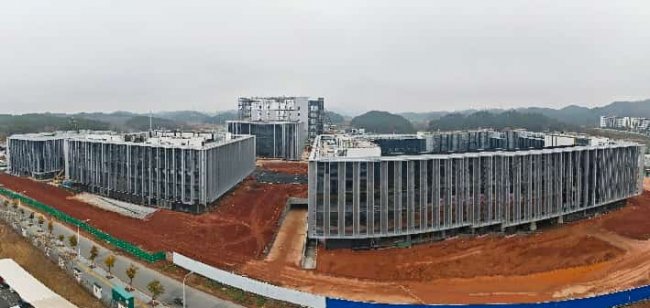 银联黄山园区首期建设项目钢结构全面封顶  国家重大金融基础设施项目建设取得新突破