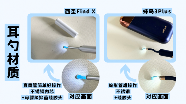 掏耳勺哪个品牌好？西圣VS蜂鸟可视挖耳勺｜可视挖耳勺真实体验